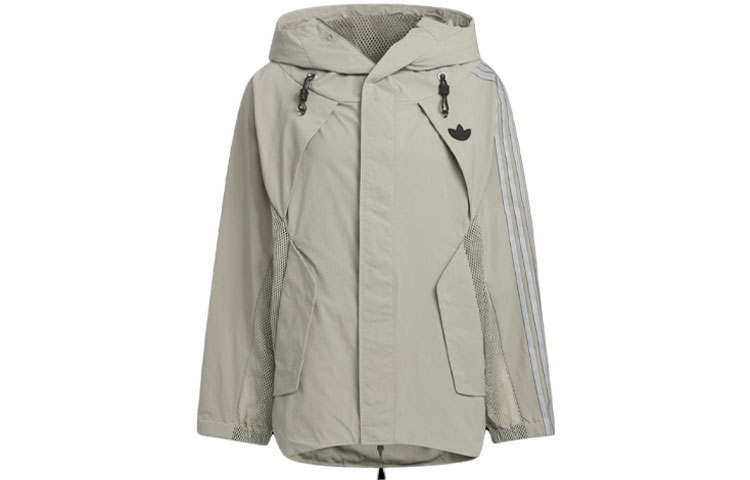 Adidas Originals X HAMCUS Adidas Originals X HAMCUS Jackets Unisex Pebble Silver Gray Hooded Moderate Other