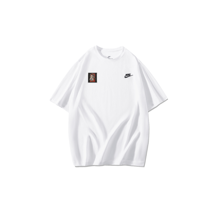 Nike Nike T Shirts Men's White Crew Neck Moderate Straight Fit