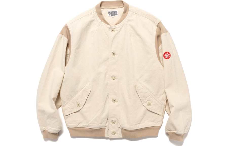 Cav Empt Cav Empt Jackets Men's Beige Baseball Collar Moderate Other
