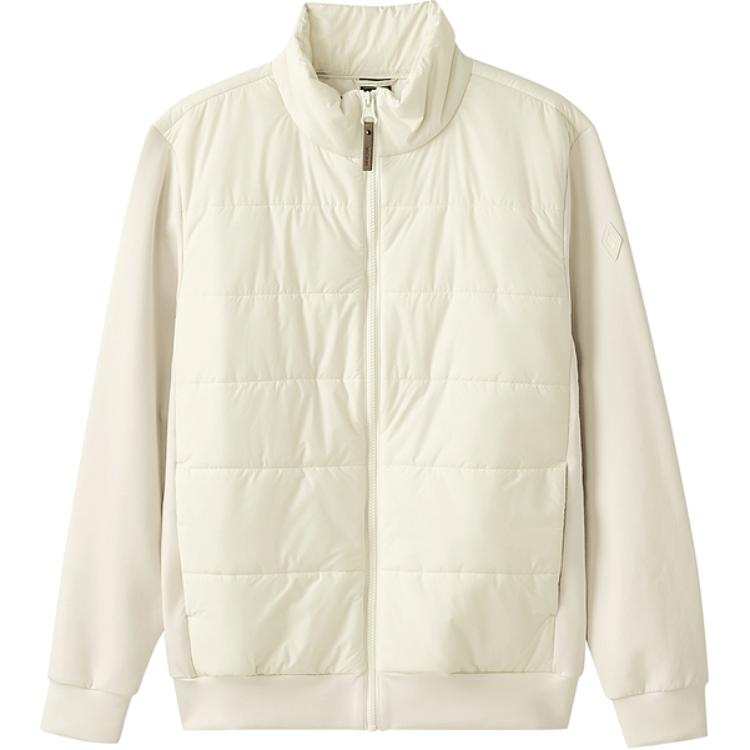 Skechers Elegant Diamond Collection Jackets & Coats Men's Almond Milk White