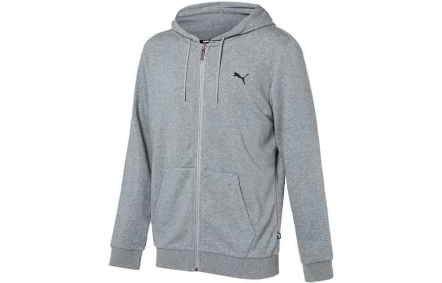 PUMA Jackets Men's Gray Hooded Non Detachable Moderate Other
