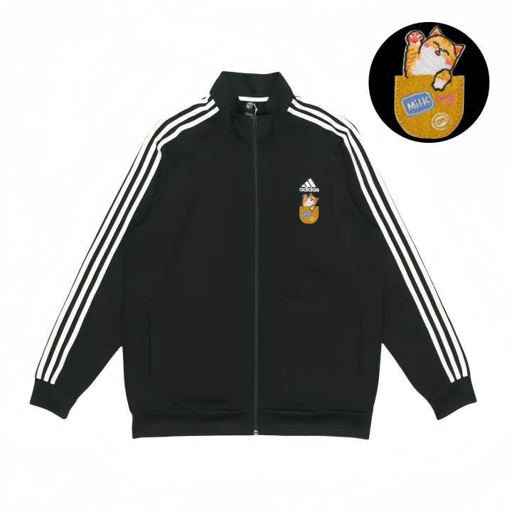 Adidas Adidas Jackets Unisex Black Stand Collar Moderate Pilot