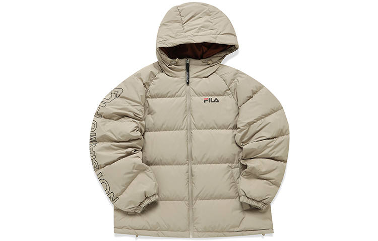 FILA FUSION Down Jacket Winter Unisex Light Khaki