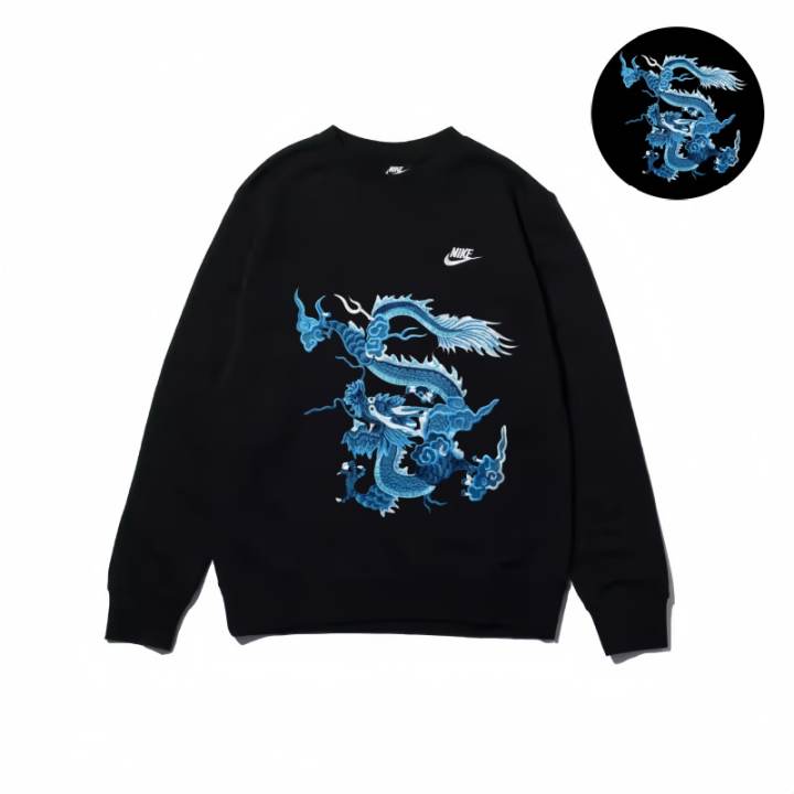 Nike Nike Sweatshirts Unisex Black Crew Neck Moderate Regular
