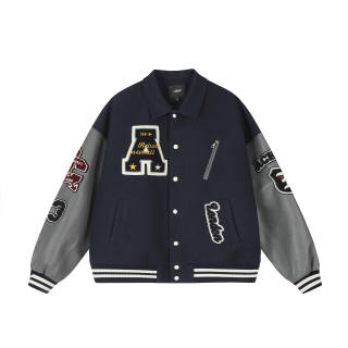 A Chock Jackets Coats Unisex Navy Blue