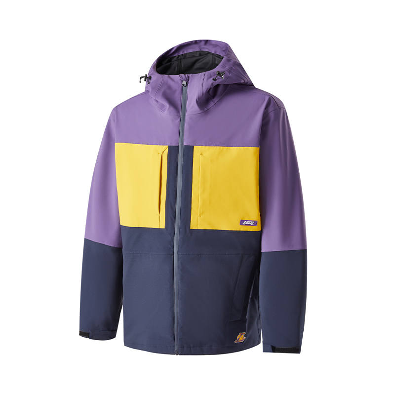 NBA Team Story Collection Waterproof, Windproof, Breathable, And Thermal Windbreaker Jacket Unisex Purple