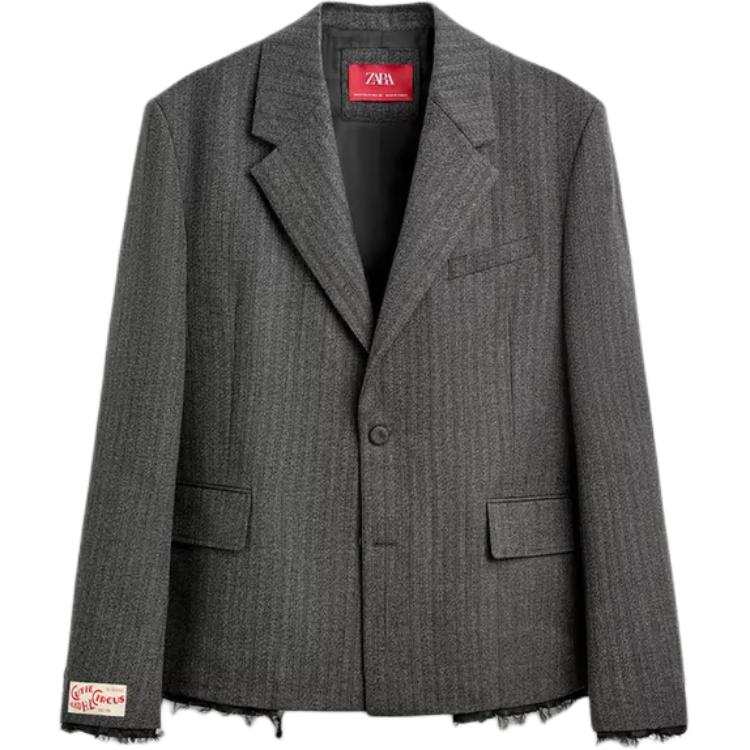 ZARA Harry Lambert Business Suits Unisex Dark Gray Moderate Business Suit