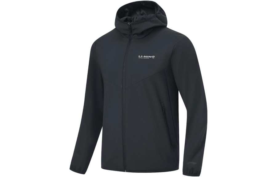 Li-Ning Li Ning Fitness Series Jackets Men's Black Hooded Moderate Other