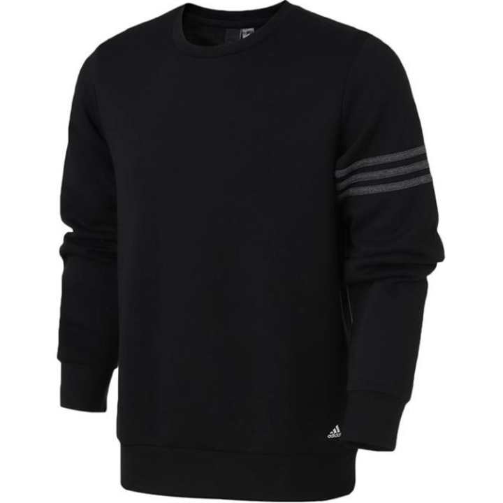 Adidas Adidas Sweatshirts Men's Black Crew Neck Moderate