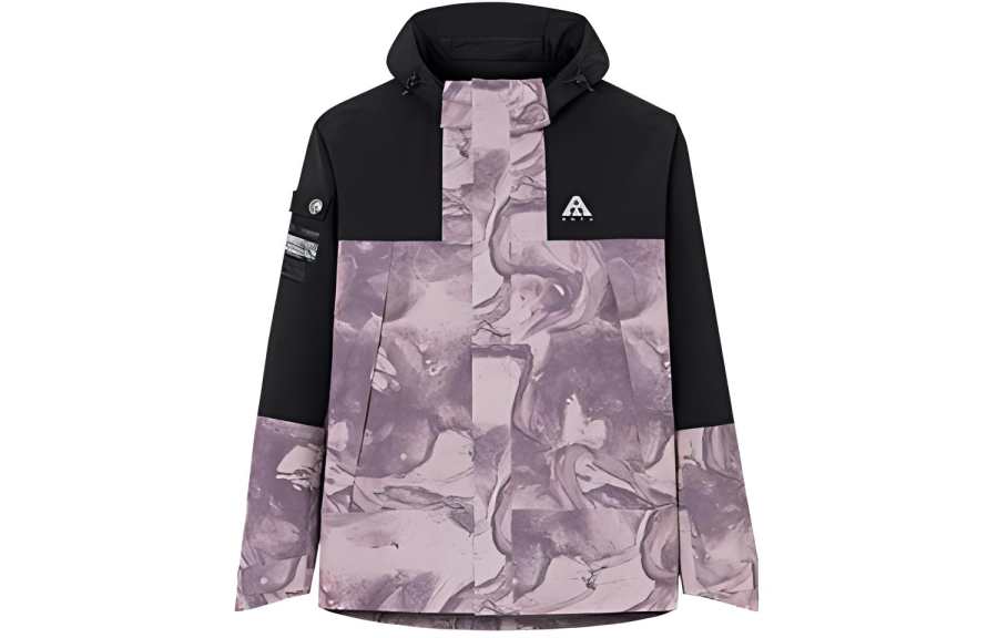 ANTA Anta Variety Training Collection Waterproof And Windproof Windbreaker Jacket Men's Soft Pink/Basic Black