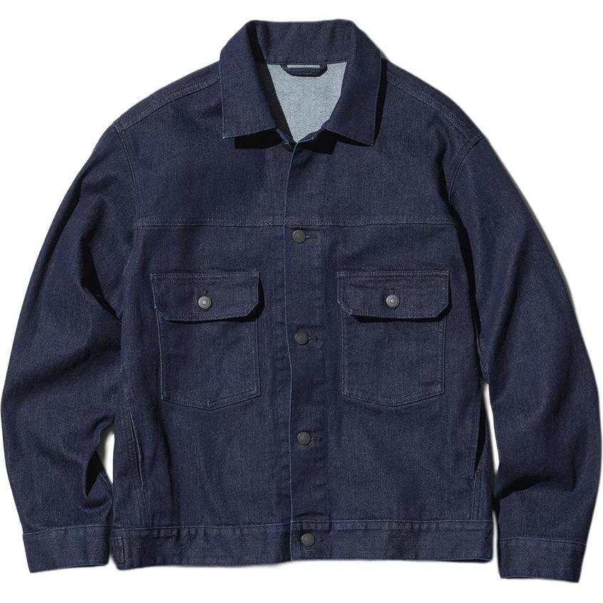 UNIQLO Denim Jacket Men's Dark Blue