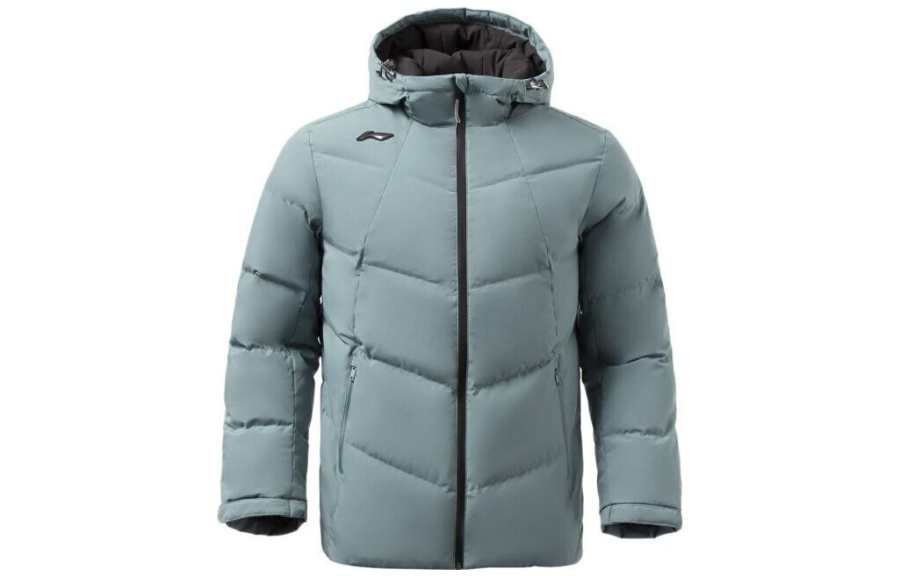 Li-Ning Li Ning Training Collection Fitness Collection Down Jacket Winter Men's Cavalry Blue