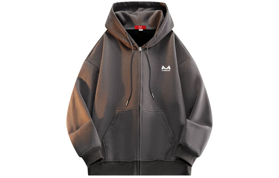 MIIOW Sweatshirts Unisex Hooded Thickened Cardigan