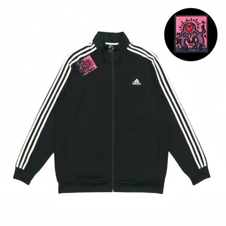 Adidas Adidas Jackets Unisex Black Stand Collar Moderate Pilot
