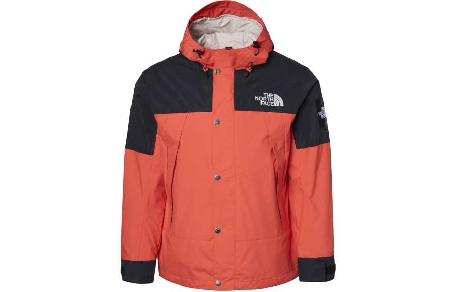 THE NORTH FACE Waterproof Windbreaker Jacket Unisex Orange Red