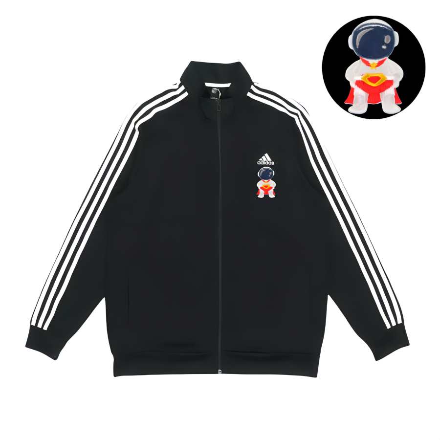 Adidas Adidas Jackets Unisex Black Stand Collar Moderate Pilot
