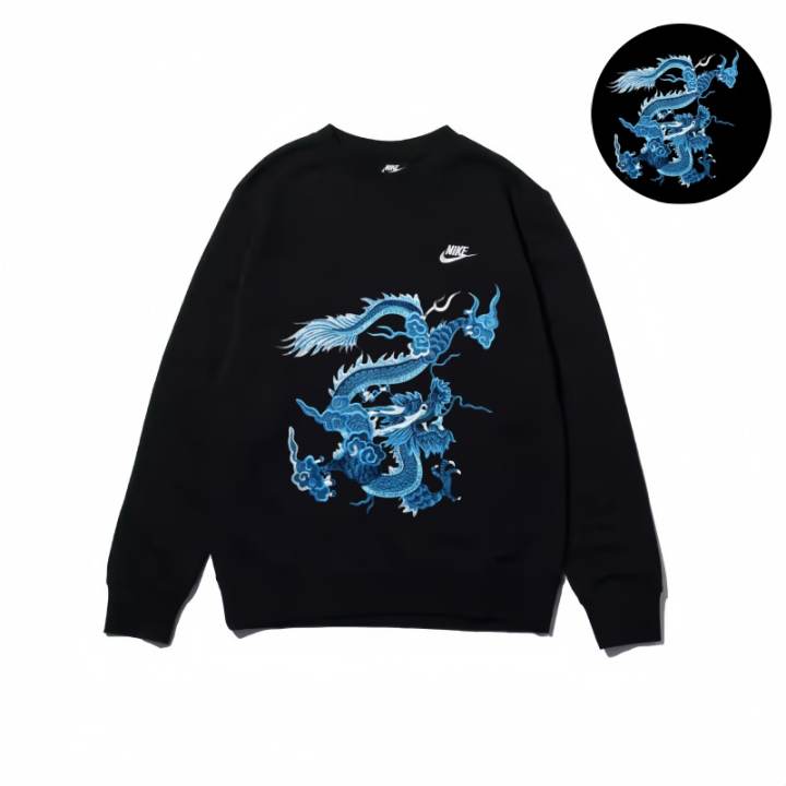 Nike Nike Sweatshirts Unisex Black Crew Neck Moderate