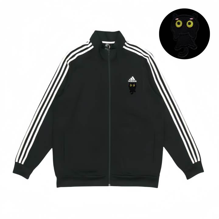 Adidas Adidas Jackets Unisex Black Stand Collar Moderate Pilot