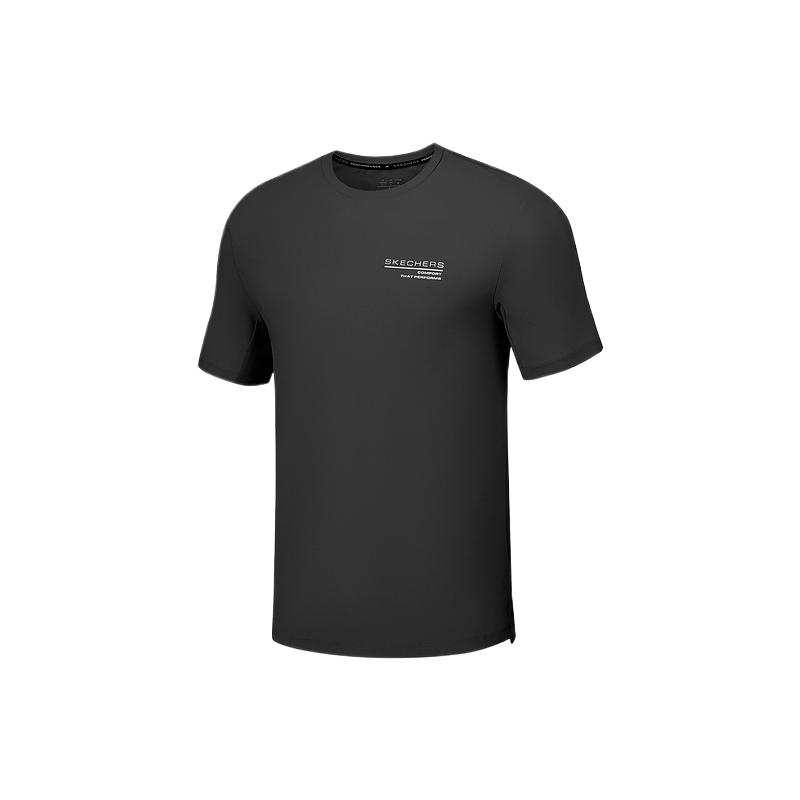 Skechers GODRI T Shirt Men's Carbon Black 0018