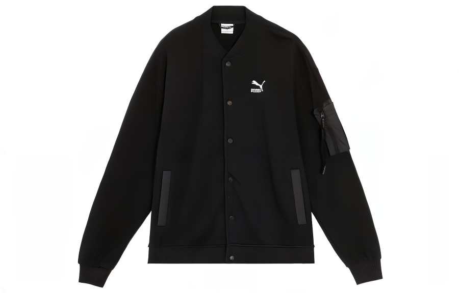 PUMA PUMA Jackets Unisex Black Baseball Collar Moderate Other