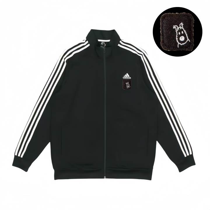 Adidas Adidas Jackets Unisex Black Stand Collar Moderate Pilot
