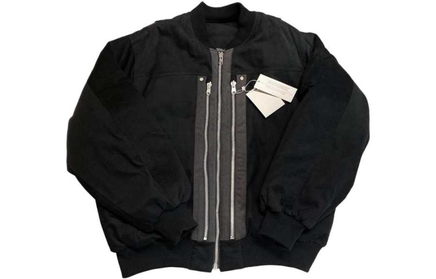 Undermycar Undermycar Jackets Men's Black Baseball Collar Moderate Pilot