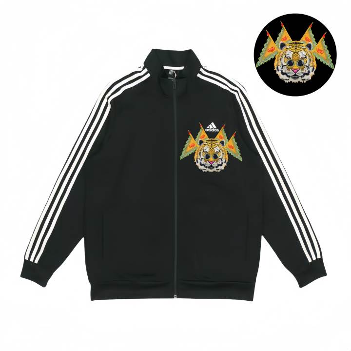 Adidas Adidas Jackets Unisex Black Stand Collar Moderate Pilot