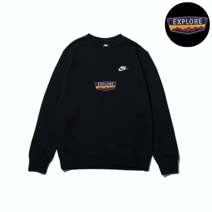 Nike Nike Sweatshirts Unisex Black Crew Neck Moderate