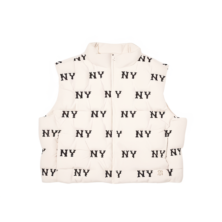 MLB New York Yankees Vest Unisex Dark Cream