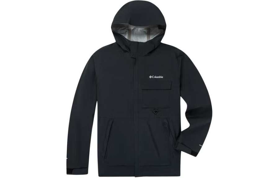 Columbia Transit Hiking Windproof And Waterproof Windbreaker Jacket Men's Black