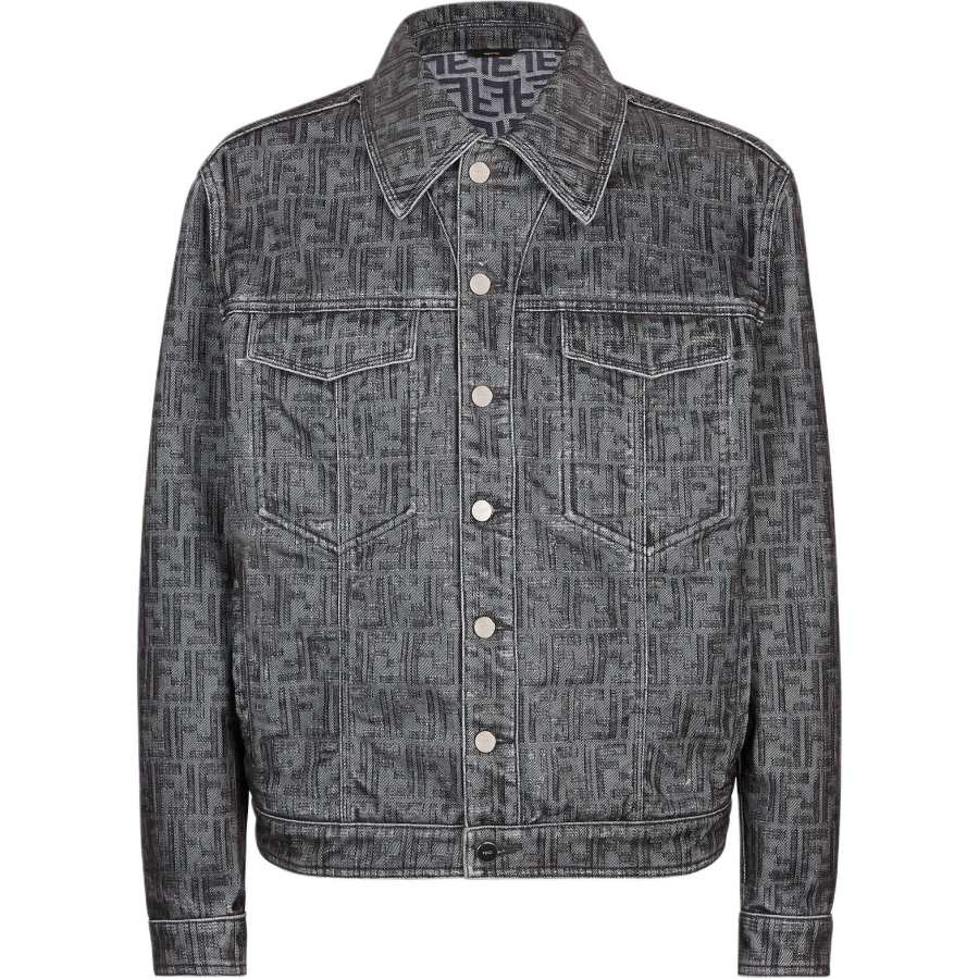 FENDI FENDI Ff Jacquard Jeans Jacket