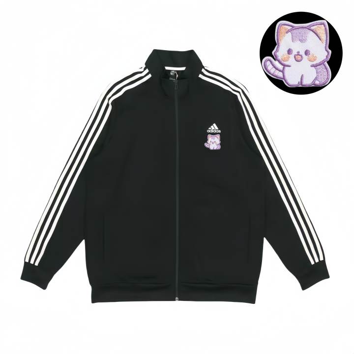 Adidas Adidas Jackets Unisex Black Stand Collar Moderate Pilot