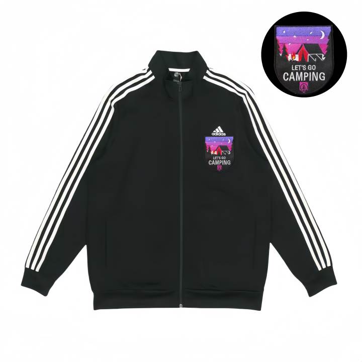 Adidas Adidas Jackets Unisex Black Stand Collar Moderate Pilot