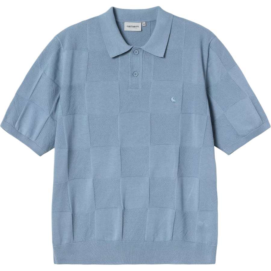 Carhartt WIP Checker Logo Embroidered Polo Shirt