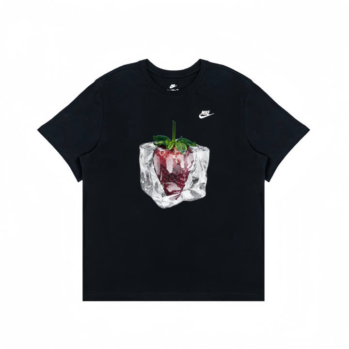 Nike Nike T Shirts Unisex Black Crew Neck Moderate Straight Fit