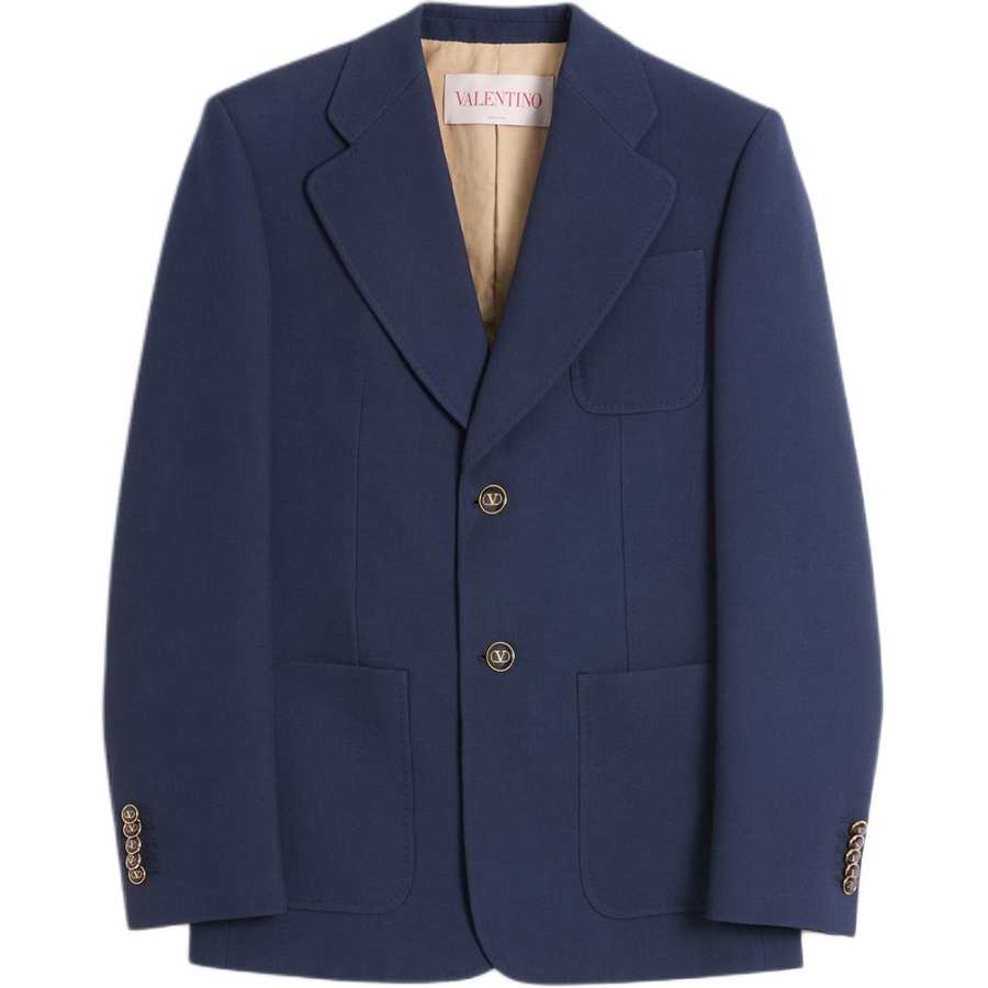 Valentino Garavani Single Breasted Straight Hem Jacket