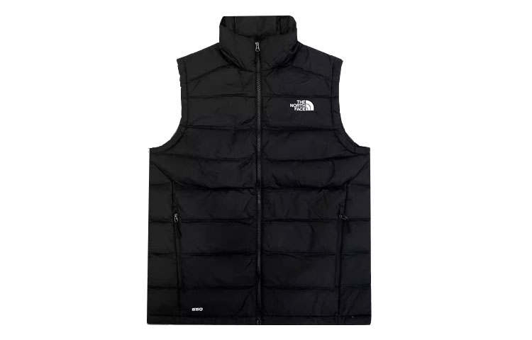THE NORTH FACE Down Vests Men's Black Stand Collar Moderate Other