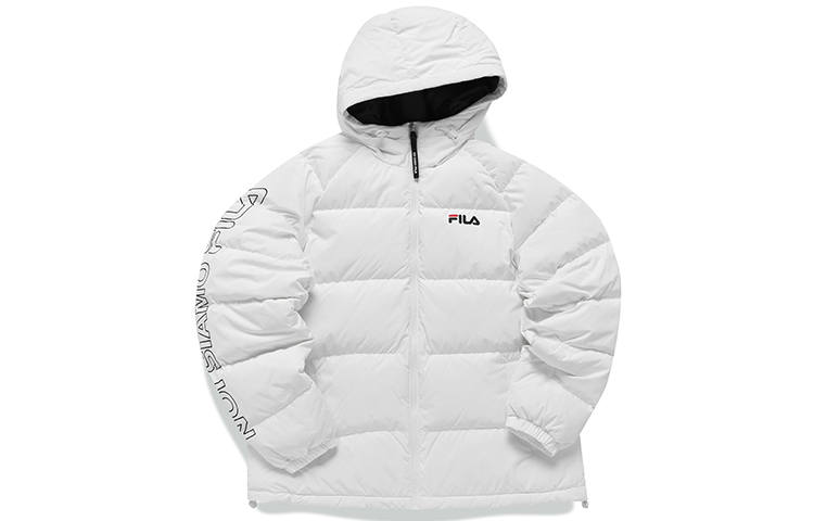 FILA FUSION Down Jackets Unisex Standard White Hooded Moderate Other
