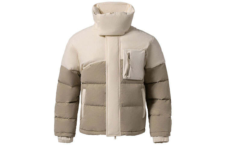 Li-Ning Li Ning Down Jackets Men's Apricot Stand Collar Moderate Other