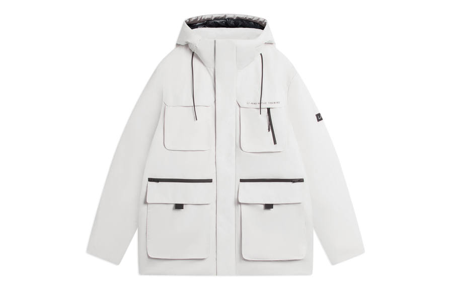 Li-Ning Li Ning Down Jacket Winter Men's Champagne White