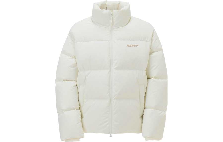 Nerdy Nerdy Down Jackets Unisex Cream Stand Collar Moderate Other