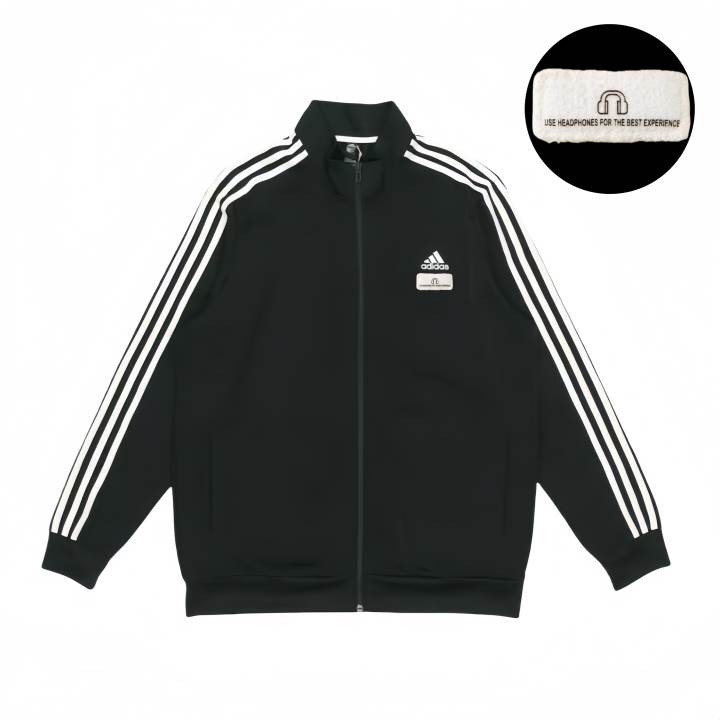 Adidas Adidas Jackets Unisex Black Stand Collar Moderate Pilot