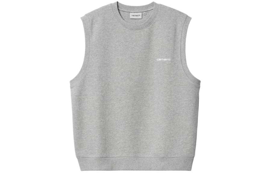 Carhartt WIP Script Vest Sweatshirt Vest Men's Gray