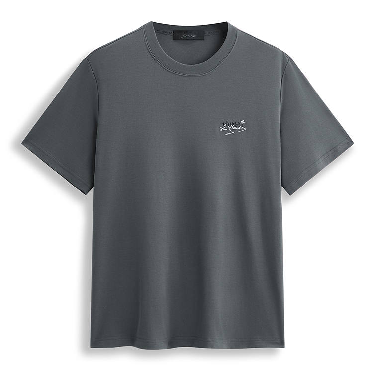 PEACEBIRD MEN x Daria Song T Shirt Unisex Gray 1