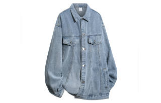 EOOVEN Denim Jackets Unisex Lapel Moderate Other