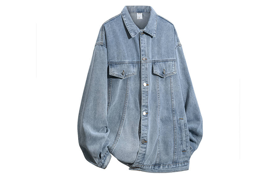 EOOVEN EOOVEN Denim Jackets Unisex Lapel Moderate Other