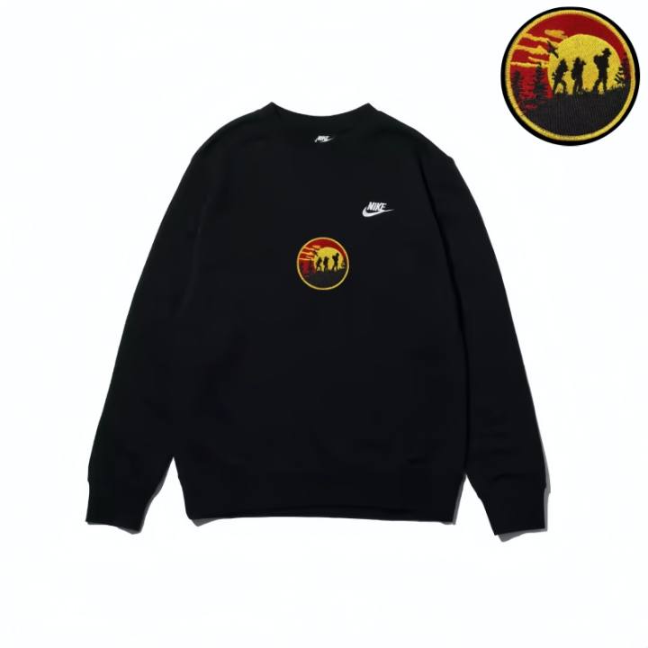 Nike Nike Sweatshirts Unisex Black Crew Neck Moderate