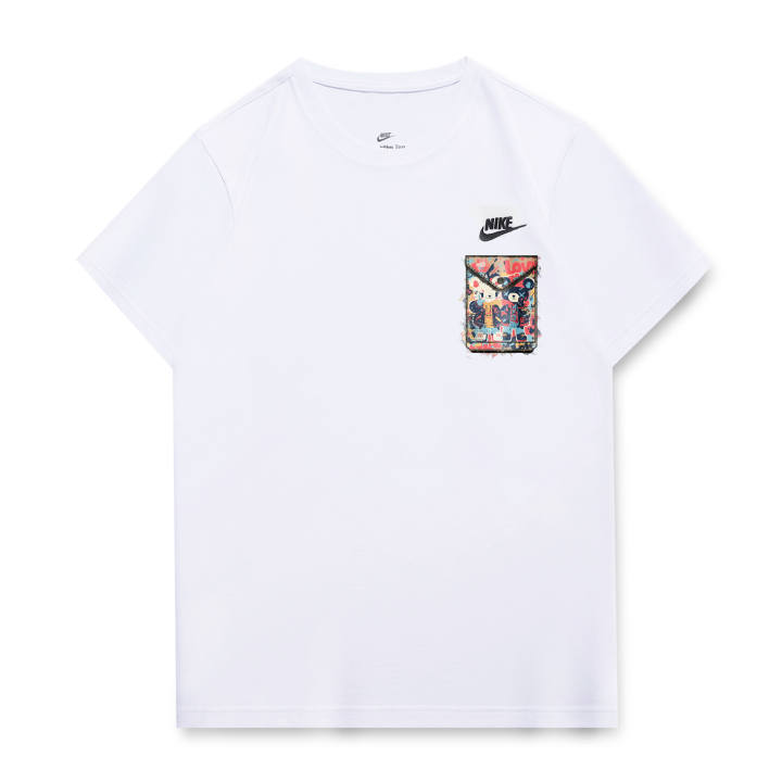 Nike Nike T Shirts Unisex White Crew Neck Moderate Straight Fit