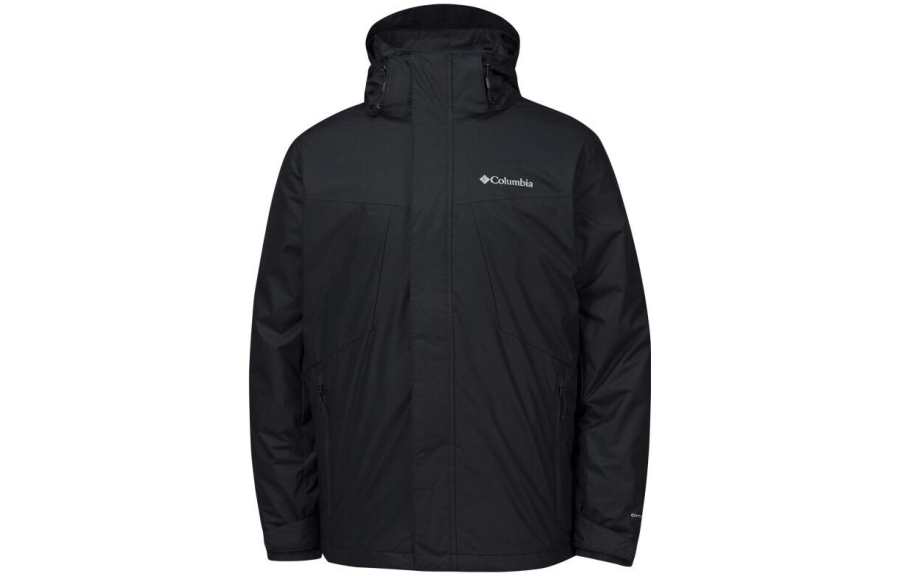Columbia Hiking Commute Waterproof And Breathable Thermal Quick Dry Windbreaker Jacket Men's Black
