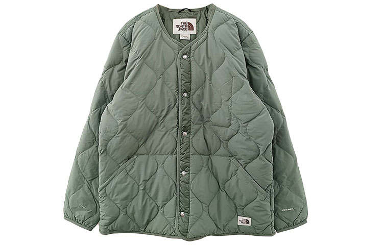 THE NORTH FACE Down Jackets Men's Green Collarless Moderate